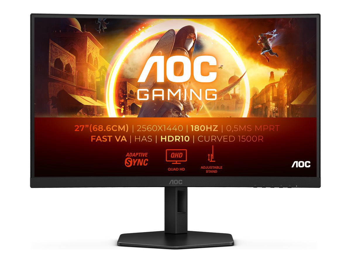 CQ27G4X, 27 ", VA, QHD, 16:9, 180 Hz, 1 ms, 2560 x 1440 pixels, 300 cd/m², HDMI ports quantity 2, Warranty 36 month(s)