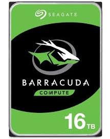 HDD, SEAGATE, Barracuda, 16 TB, Serial ATA, Buffer 512 MB, 7200 RPM, 3.5 ", ST16000DM001