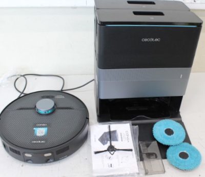 Cecotec Conga X70 Robotic vacuum cleaner, dust and water base, Cecotec Conga X70, Robot Vacuum Cleaner, Operating time (max) 240 min, Wet&Dry, 5200 mAh, 15000 Pa, Black, USED, 22 month(s)