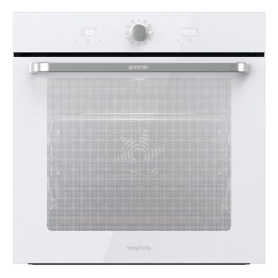 Gorenje Oven, BOS6737SYW, 77 L, Electric, AquaClean, Mechanical control, Steam function, Convection, Height 59.5 cm, Width 59.5 cm, White