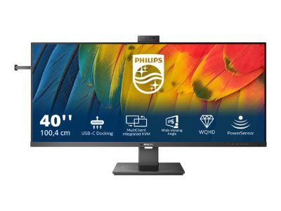 Business Monitor, 40B1U5601H/00, 40 ", IPS, 21:9, 100 Hz, 4 ms, 3440 x 1440 pixels, 300 cd/m², Black