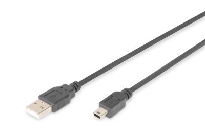 Connection Cable, 1.8 m, AK-300108-018-S, USB Type A to USB Mini B