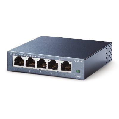 Switch, TL-SG105, Unmanaged, Desktop, Gigabit Ethernet (copper) ports quantity 5, Power supply type External, 24 month(s)