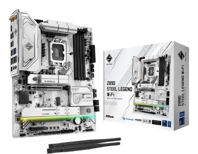 Mainboard, ASROCK, Intel Z890, LGA1851, ATX, Memory DDR5, Memory slots 4, Z890STEELLEGENDWIFI