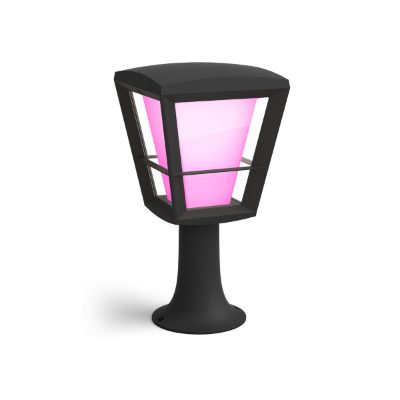 Philips Hue WCA Econic Outdoor Pedestal Lantern, 15 W, 2000-6500 Hue White Colour Ambiance