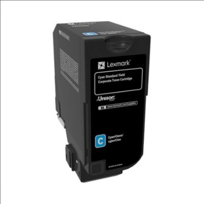 Lexmark Corporate, 74C2SCE, Laser Toner Cartridge, Cyan