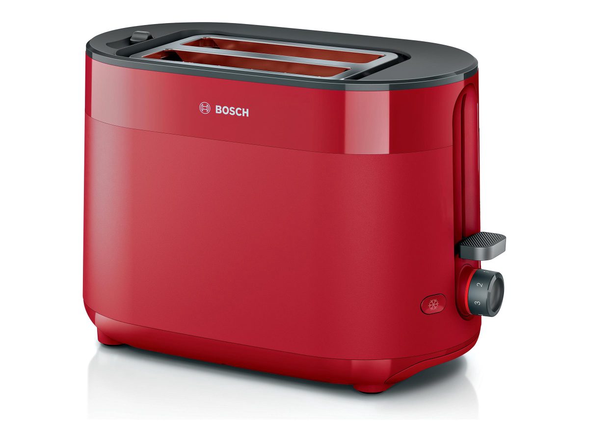 Bosch Compact Toaster, TAT2M124 MyMoment, Power 950 W, Number of slots 2, Housing material Plastic, Red