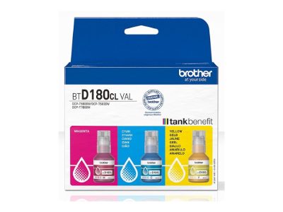 Brother BTD180CL, Ink refill, Yellow, Cyan, Magenta