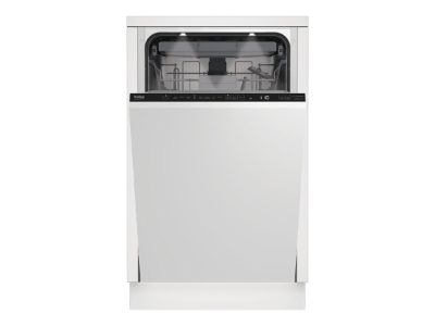 BEKO Dishwasher, BDIS38040Q, Built-in, Width 45 cm, Number of place settings 10, Number of programs 8, Energy efficiency class C, Display, White