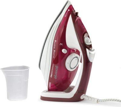 Steam Iron, SIH3000RBC, 3000 W, Water tank capacity 350 ml, Continuous steam 40 g/min, Steam boost performance 105 g/min, Red/White