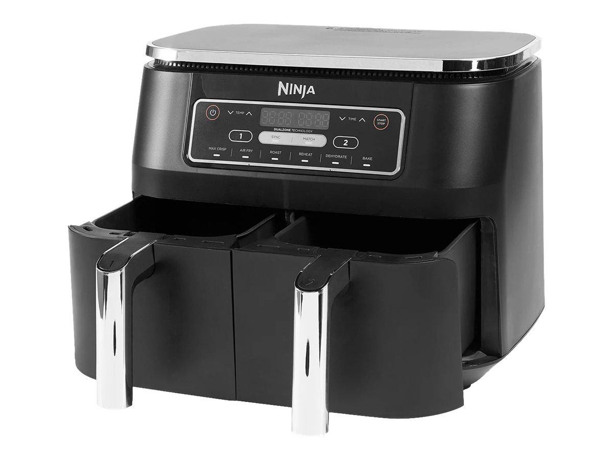 Air Fryer, AF300, Power 1 frying compartment: 1200 W; 2 frying compartments: 2400 W W, Capacity 7.6 L, Black