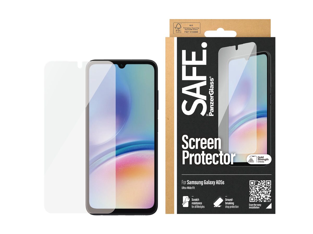 SAFE by PanzerGlass Screen Protector Samsung Galaxy A05s, Ultra-Wide Fit, PanzerGlass