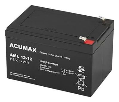BATTERY 12V 12AH VRLA/AML12-12 ACUMAX EMU