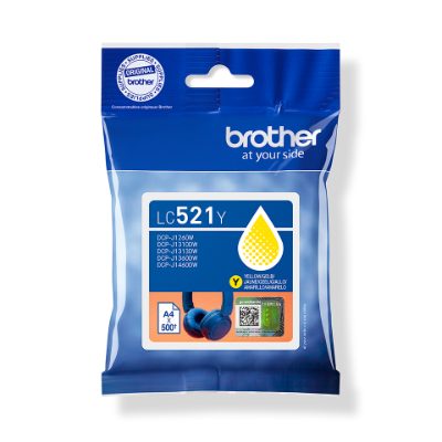 Brother LC521Y, Ink Cartridges, Yellow