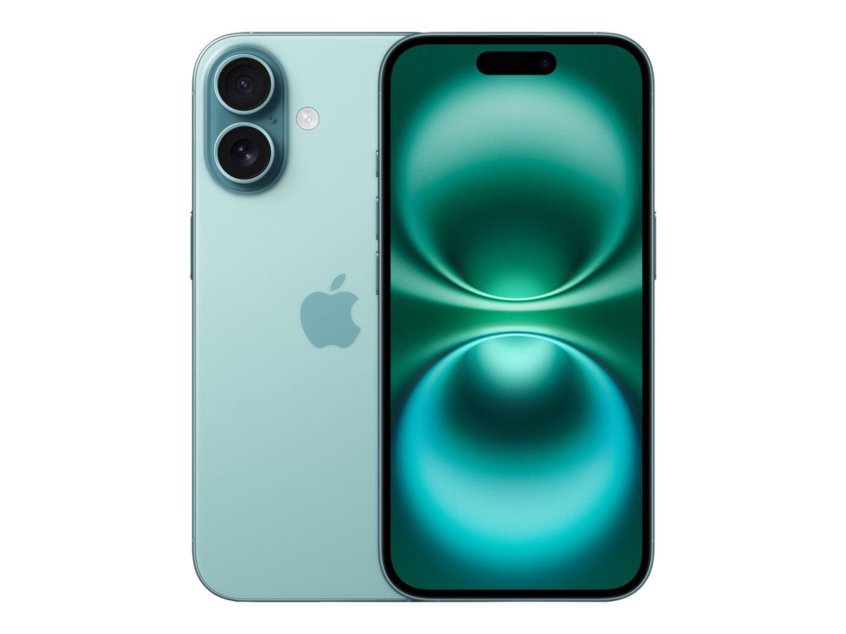 iPhone 16, Teal, 6.1 ", Super Retina XDR display, 2556 x 1179 pixels, A18, Internal RAM 8 GB, 128 GB, Dual SIM, 4G, Main camera resolution 48+12 MP, Secondary camera resolution 12 MP, iOS, 18