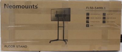 Neomounts FL50-540BL1 TV trolley - 37-70" - max 50 kg - manual h 128,5-145 cm - VESA 100x100-600x400 - black, Neomounts Floor stand, FL50-540BL1 TV trolley, Adjustable Height, Tilt, 37-70 ", Maximum weight (capacity) 50 kg
