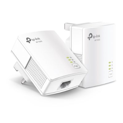 Gigabit Powerline Starter Kit, TL-PA7017 KIT, 10/100/1000 Mbit/s, Ethernet LAN (RJ-45) ports 1, No Wi-Fi, Data transfer rate (max) 1000 Mbit/s, Extra socket