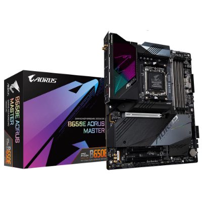 Mainboard, GIGABYTE, AMD B650, SAM5, ATX, Memory DDR5, Memory slots 4, 2xPCI-Express 4.0 16x, 1xPCI-Express 5.0 16x, 4xM.2, 1xHDMI, 4xUSB 2.0, 8xUSB 3.2, 1xUSB-C, 1xOptical S/PDIF, 1xRJ45, 2xAudio port, B650EAORUSMASTER1.0