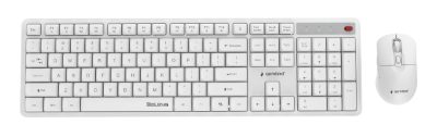 KEYBOARD +MOUSE WRL ENG/WHITE KBS-WMS-01-W GEMBIRD