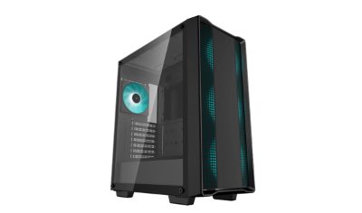 Case, CC560 V2, Black, Mid-Tower, ATX PS2
