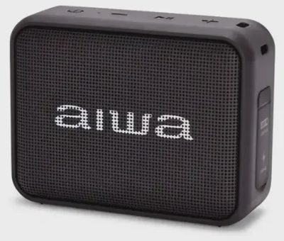 AIWA Kompakts portatīvais skaļrunis, melns
