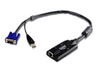 Aten KA7170 USB VGA KVM Adapter with Composite Video Support, Aten, USB VGA KVM Adapter with Composite Video Support, KA7170, 1 x RJ-45 Female, 1 x USB Type A Male, 1 x HDB-15 Male
