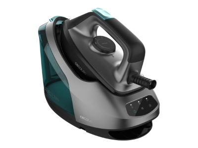 Cecotec Steam Generator Iron, IronHero 3000 Station, 3000 W, 7 bar, 1.5 L, Auto power off, Vertical steam function, Calc-clean function, Black/Blue/Gray