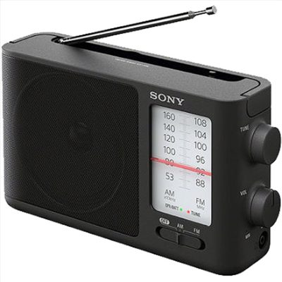 Analog Radio, ICF-506, 5 W, Black