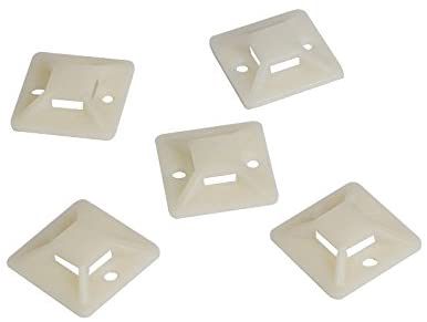 Cable Tie Mounts 20x20 mm, KAB0042, Self-adhesive, for cable ties
