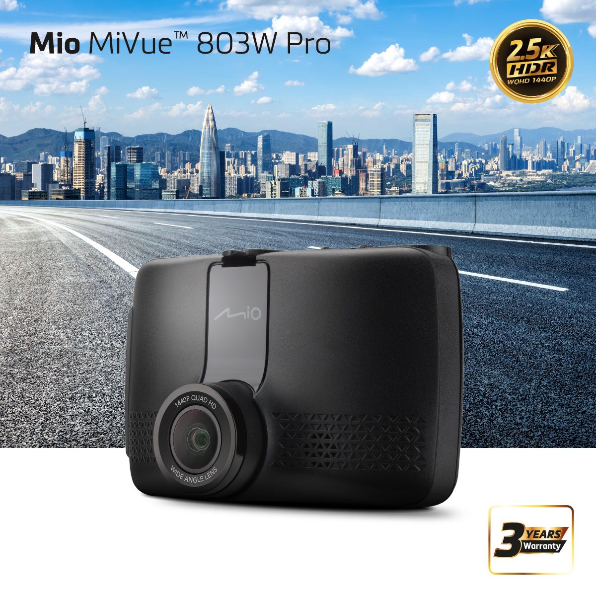 Car Dash Camera, MiVue 803W Pro, GPS, Wi-Fi