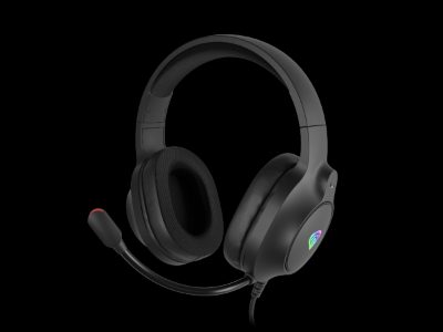 Genesis Gaming Headset, Neon 213 RGB, Wired, Over-Ear, Microphone, Black