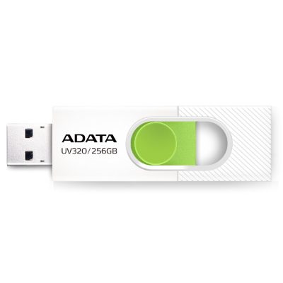 USB Flash Drive, UV320, 256 GB, USB Type-A, White/Green