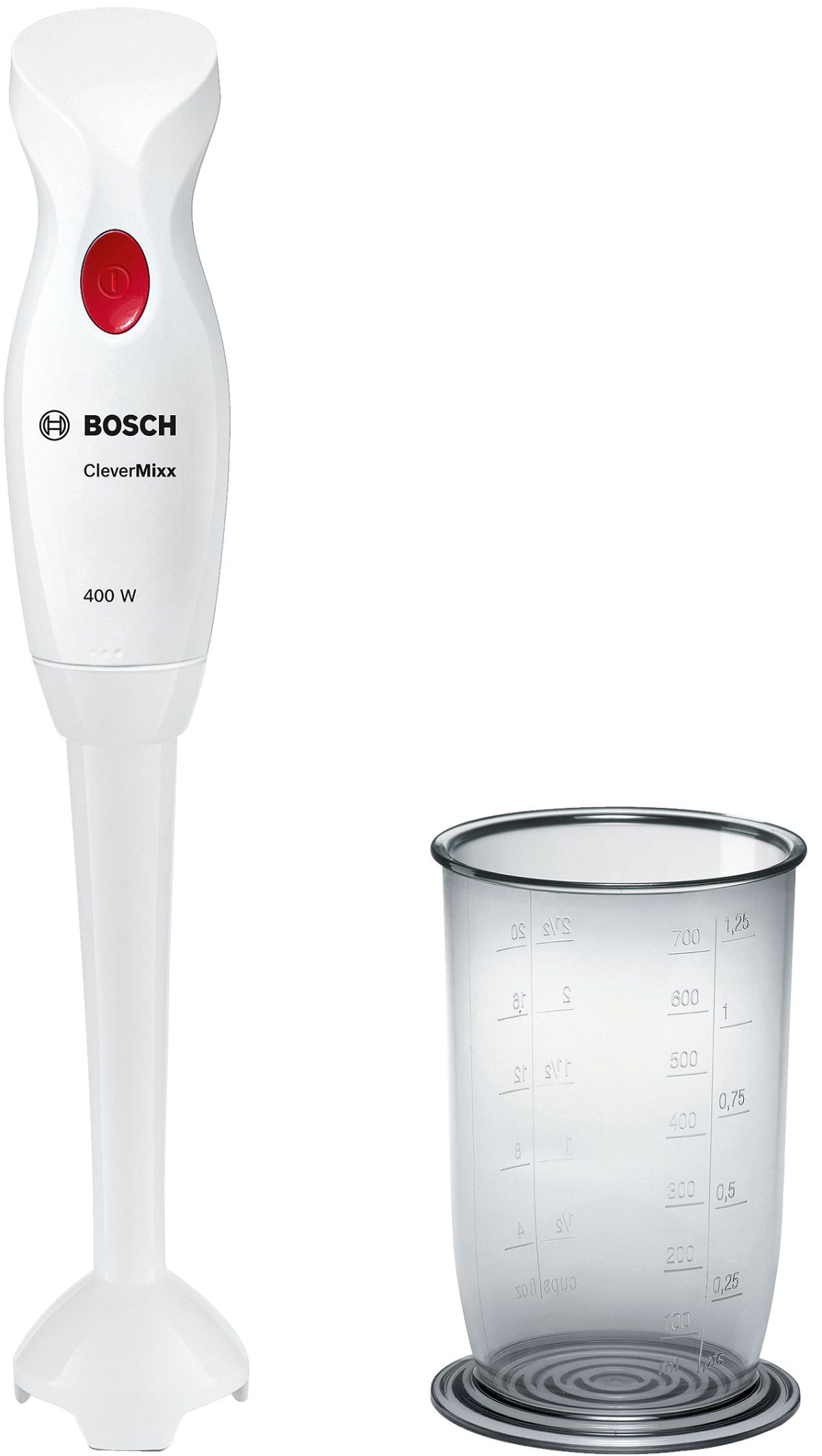 Blender, CleverMixx MSM14100, Hand Blender, 400 W, Number of speeds 1, White