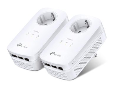AV1300 Gigabit Passthrough Powerline Starter Kit, TL-PA8030P KIT, 1300 Mbit/s, Ethernet LAN (RJ-45) ports 3, No Wi-Fi, Extra socket