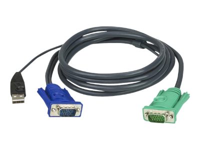 1.2M USB KVM Cable with 3 in 1 SPHD, 2L-5201U