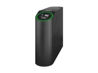 Schneider Electric Back-UPS Pro for Gaming, Tower, 230V, 4x Schuko ir 2x IEC C13 lizdai, RGB Light, Pure Sine Wave, Midnight, 2200 VA, 1320 W, 230 V