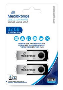 MEMORY DRIVE FLASH USB2 32GB/MR911-2 MEDIARANGE
