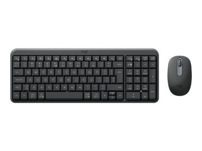 Logitech MK250, Keyboard and Mouse Set, Wireless, Mouse included, Batteries included, Bluetooth, US International, Graphite