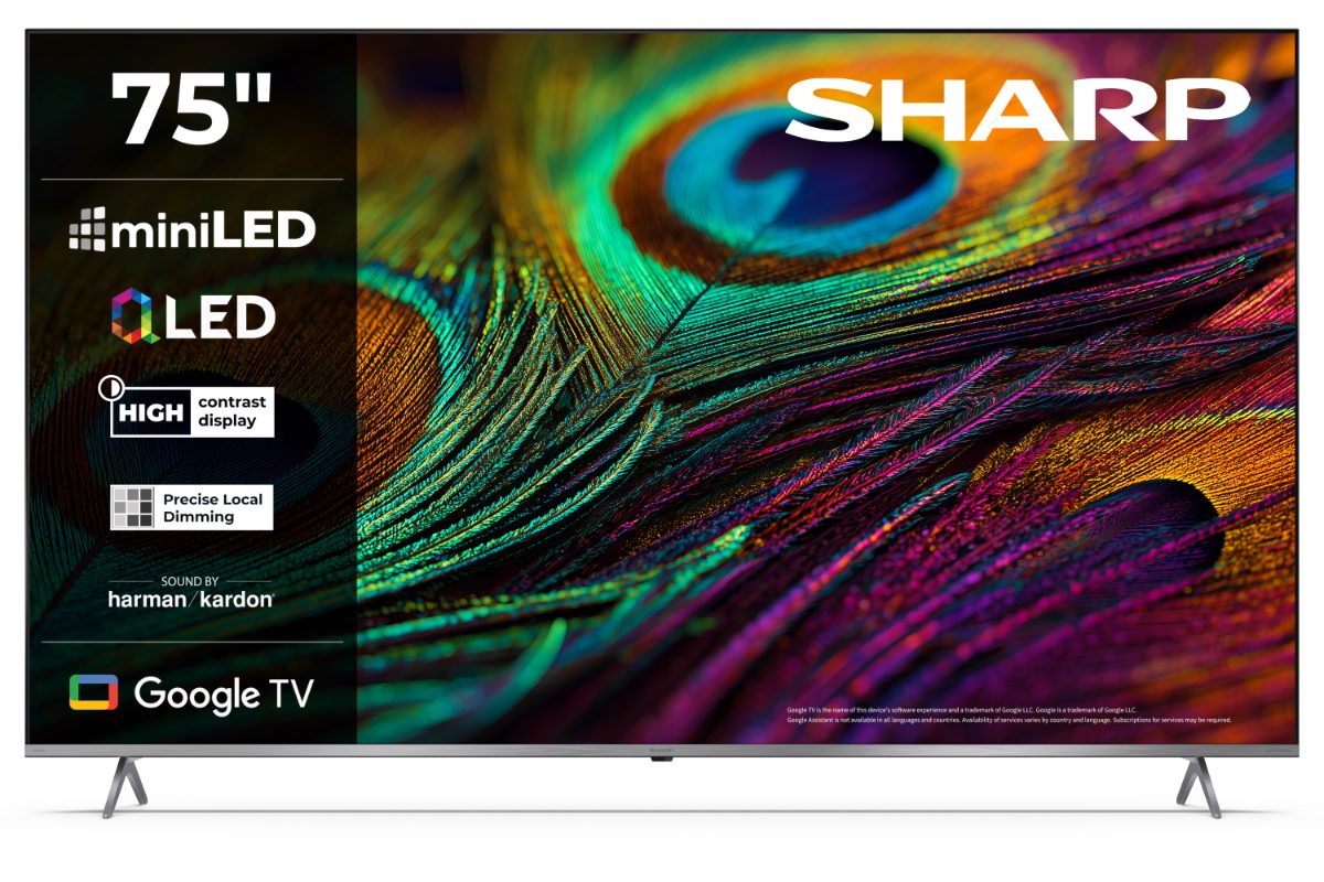 Sharp 4K QLED TV, 75JP7265E, 75, Smart TV, Google TV, UHD