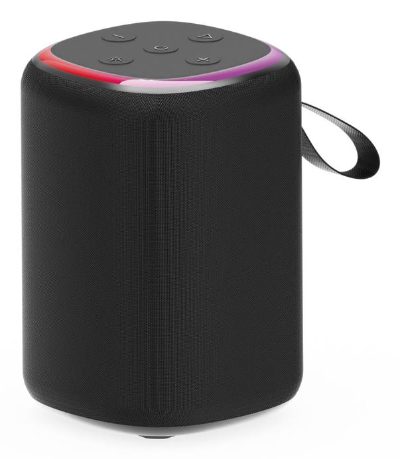 Portable Speaker, GEMBIRD, Black, Wireless, Bluetooth, SPK-BT-LED-08S