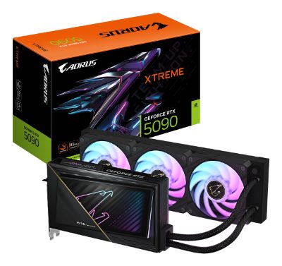 Gigabyte AORUS GeForce RTX 5090 XTREME WATERFORCE 32G, NVIDIA, 32 GB, GeForce RTX 5090, GDDR7, HDMI ports quantity 1, PCI-E 5.0