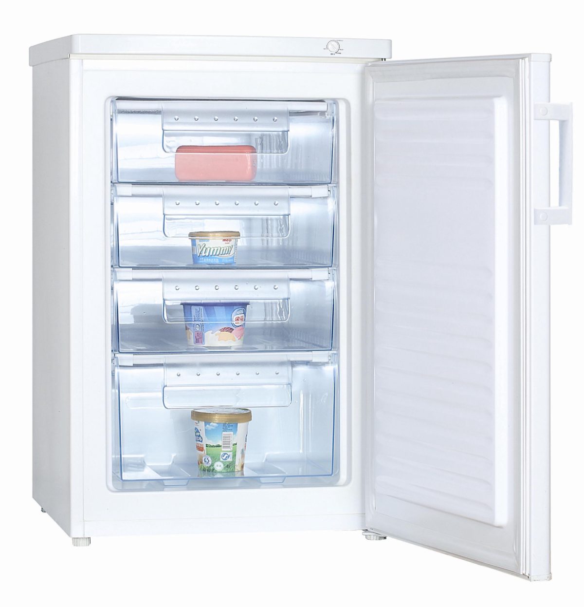 Freezer, GODFSC085TW9E, Energy efficiency class E, Upright, Free standing, Height 85 cm, Total net capacity 91 L, White