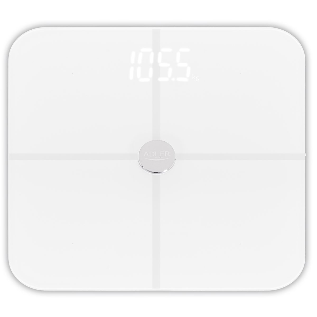 Smart Bathroom Scale, AD 8187, Maximum weight (capacity) 180 kg, Accuracy 100 g, Body Mass Index (BMI) measuring, White