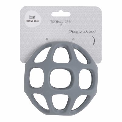 Baby's only silikona zobgrauznis bumba, 0+, Grey