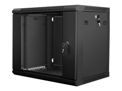 Rack cabinet 19" wall-mount 9U/600x450 (flat pack), WF01-6409-10B, Black
