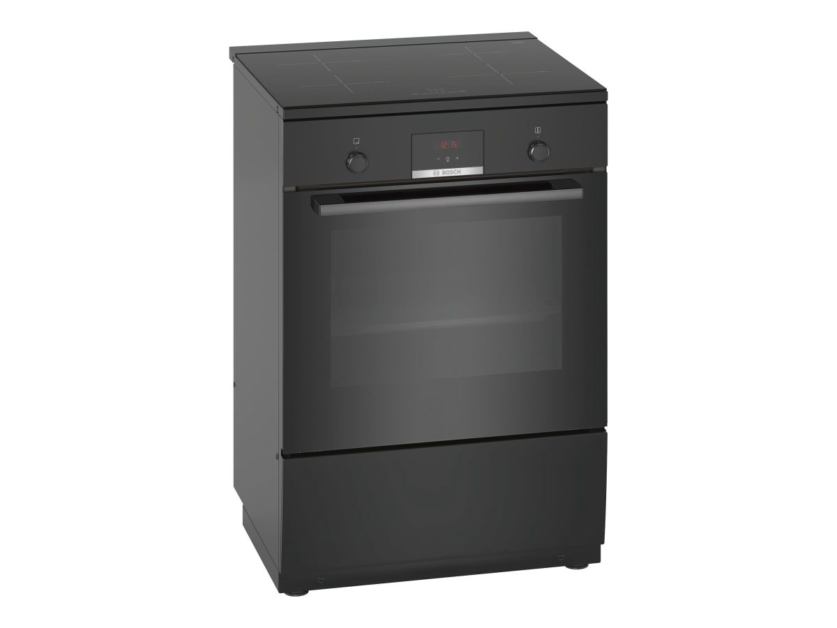 Cooker, HLN39A060U, Hob type Induction, Oven type Electric, Black, Width 60 cm, Grilling, Red LED, Depth 60 cm, 66 L