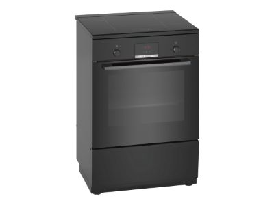 Cooker, HLN39A060U, Hob type Induction, Oven type Electric, Black, Width 60 cm, Grilling, Red LED, Depth 60 cm, 66 L