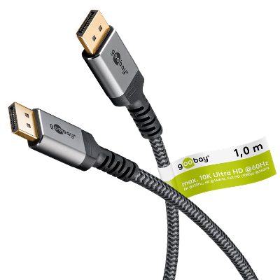 DisplayPort Cable 2.0/2.1, 80 Gbit/s, 75684, DisplayPort to  DisplayPort