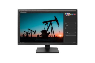 LCD Monitor, LG, 27", 4K, Panel IPS, 3840x2160, 16:9, 75Hz, Matte, 5 ms, Speakers, Pivot, Height adjustable, Tilt, Colour Black, 27BN55UP-B