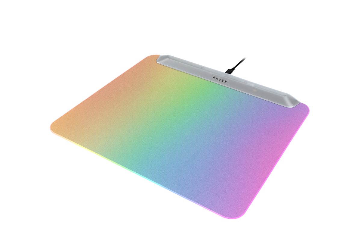Razer RGB Gaming Mouse Mat, Firefly V2 Pro, Phantom White Edition
